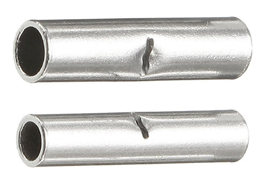 100 pzas conector a tope de acero inoxidable para calibre 10-12